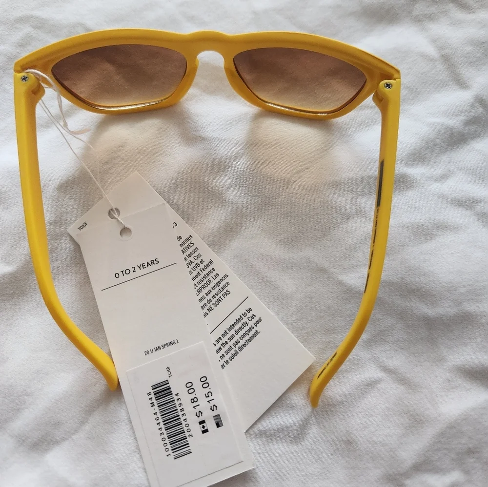 Janie and Jack Classic Yellow Sunglasses- 0-2 Years